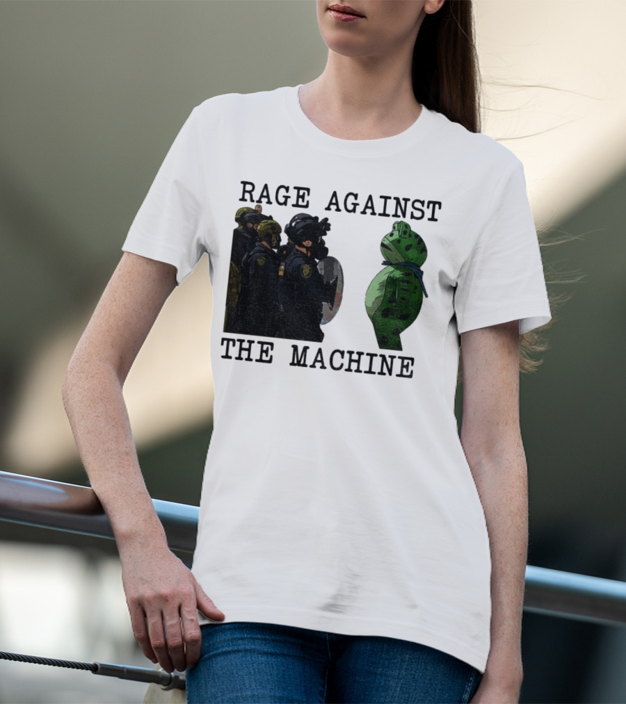 Rage Against The Machine Portland Frog Protest Poland 2025 Political T-Shirt