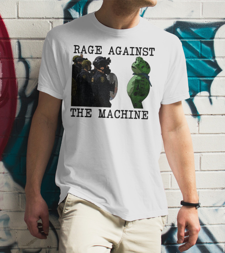 Rage Against The Machine Portland Frog Protest Poland 2025 Political T-Shirt