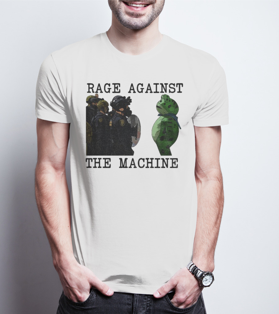 Rage Against The Machine Portland Frog Protest Poland 2025 Political T-Shirt