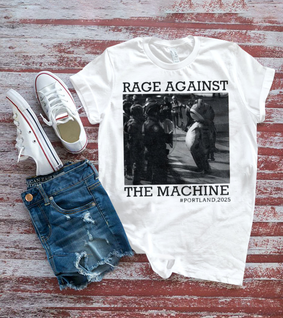 Rage Against The Machine Portland Frog Protest 2025 T-Shirt