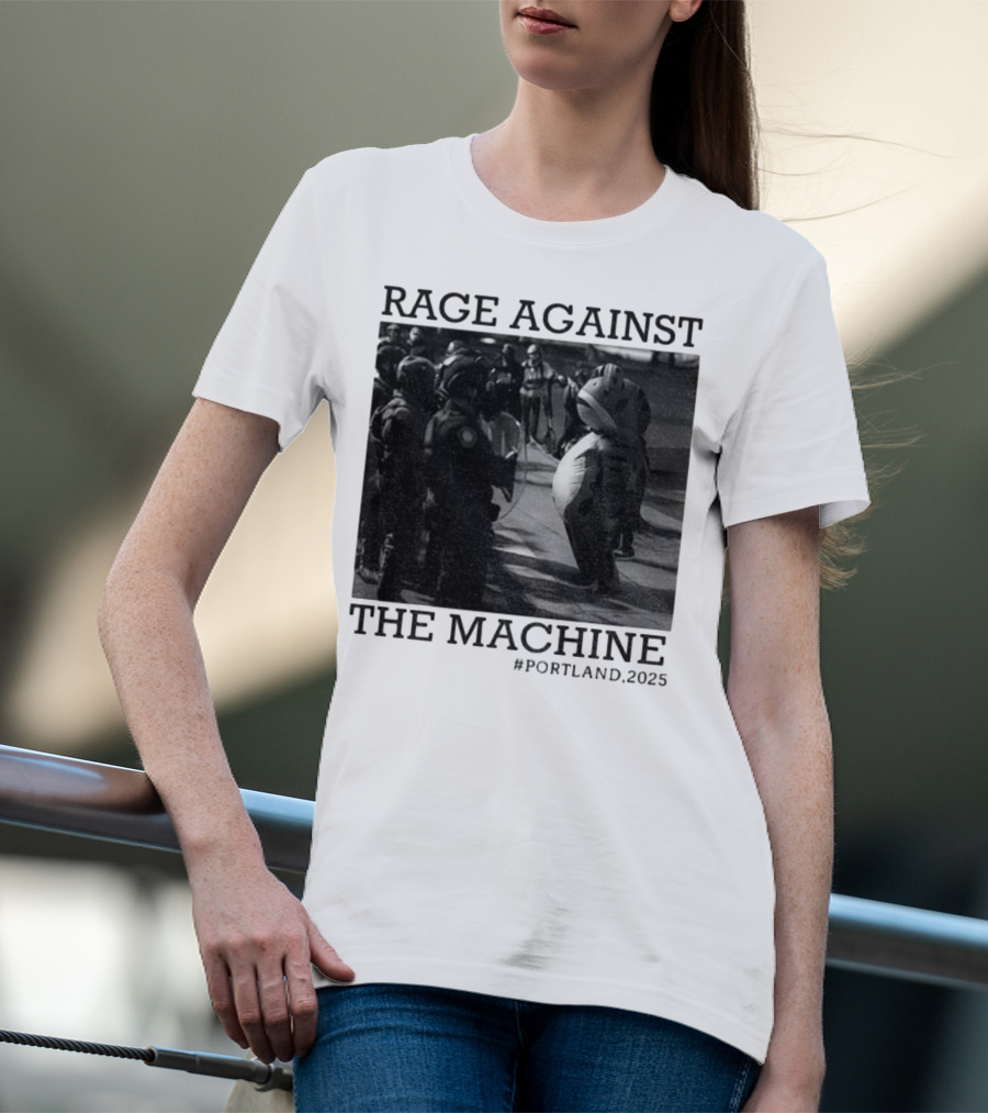 Rage Against The Machine Portland Frog Protest 2025 T-Shirt