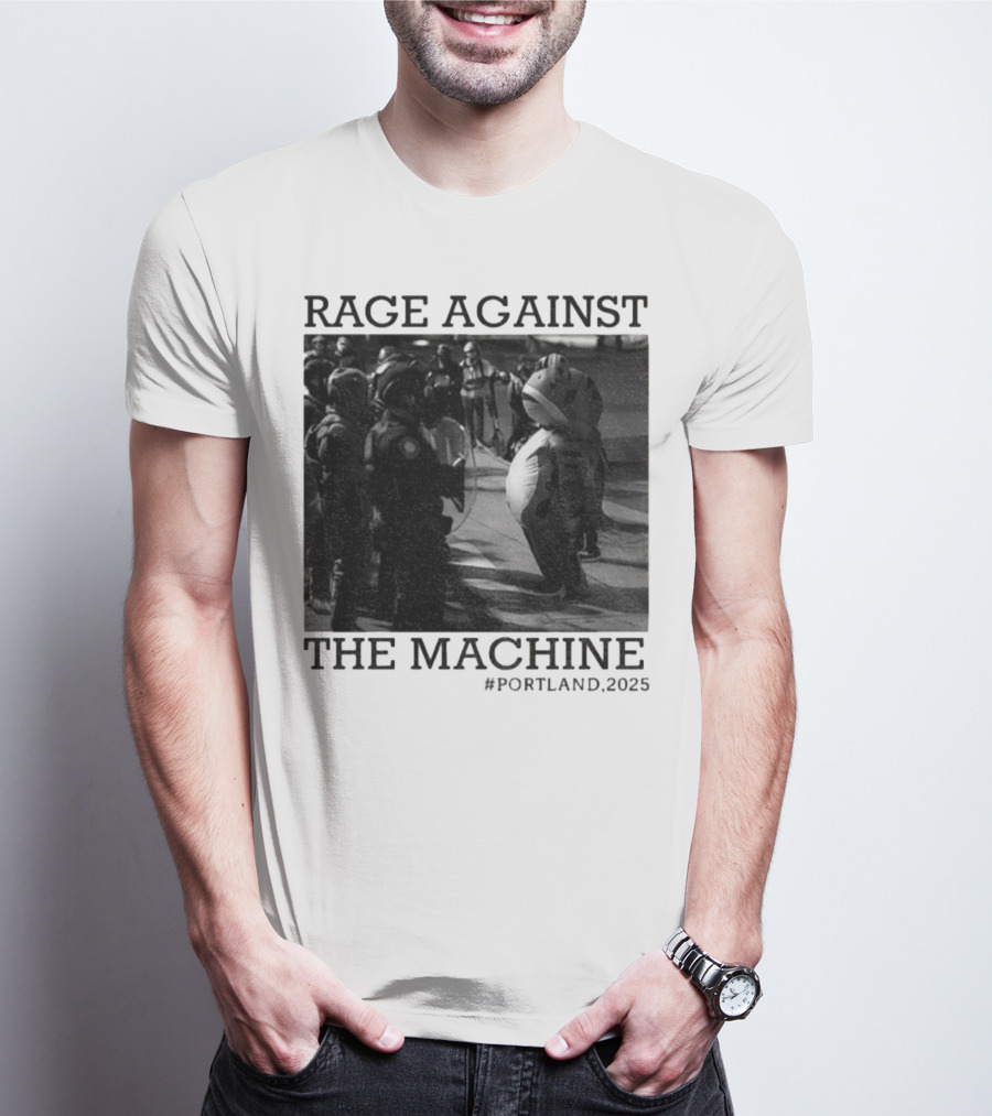 Rage Against The Machine Portland Frog Protest 2025 T-Shirt