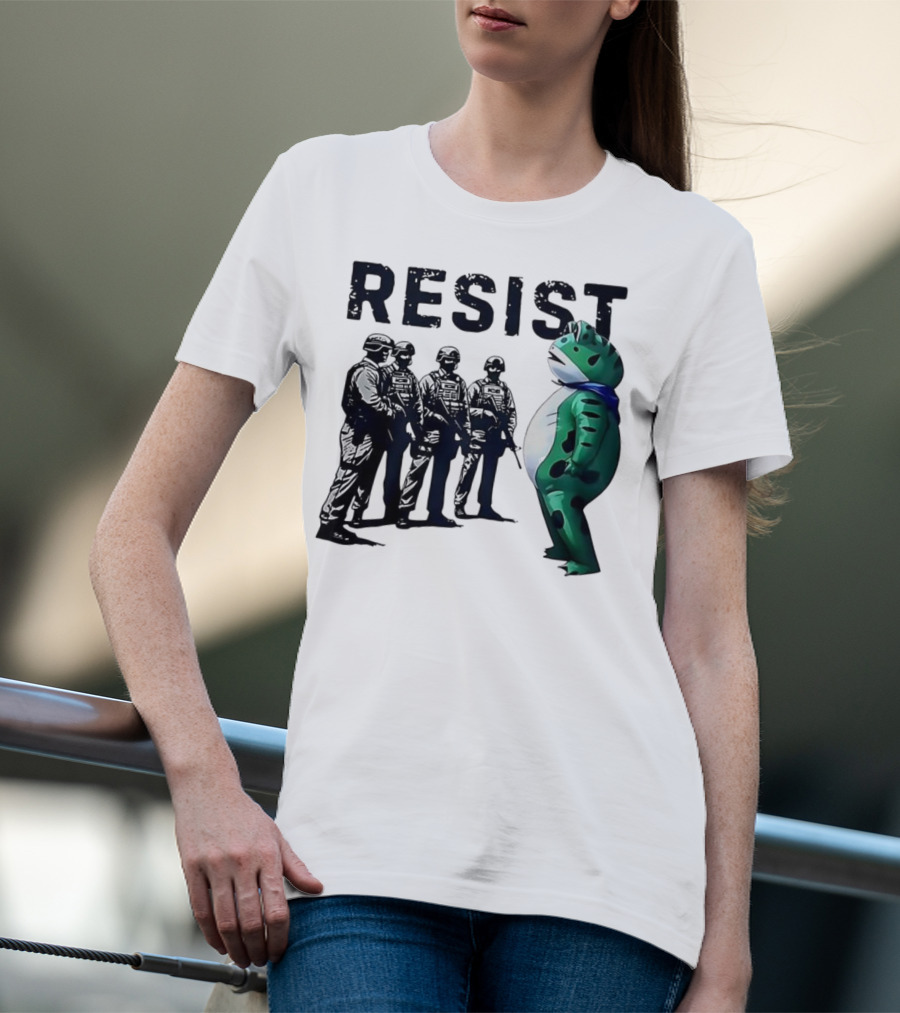 RESIST Portland Frog Protest Iconic Image T-Shirt