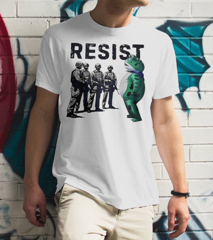 RESIST Portland Frog Protest Iconic Image T-Shirt