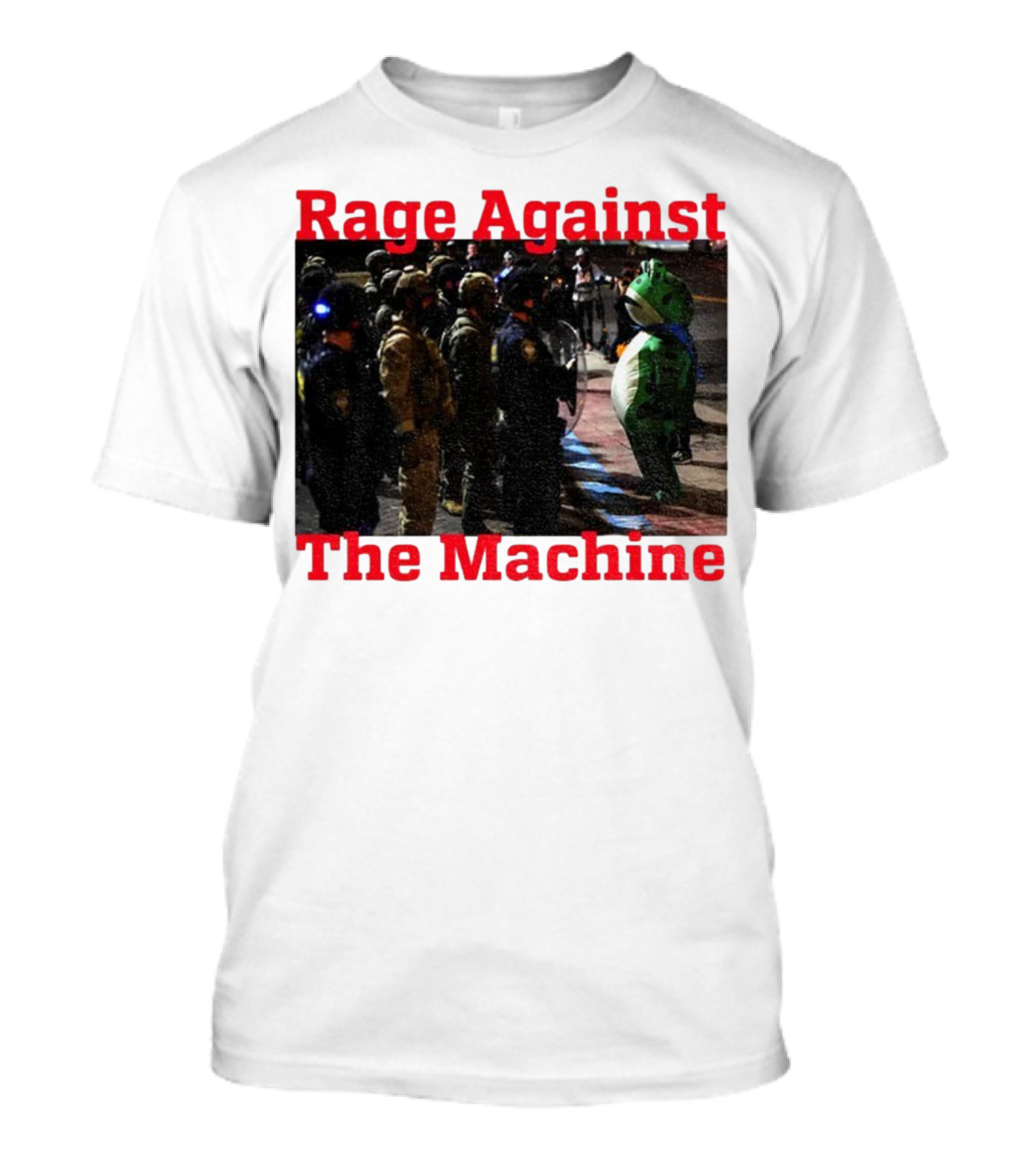 Rage Against The Machine Portland Frog Protest T-Shirt