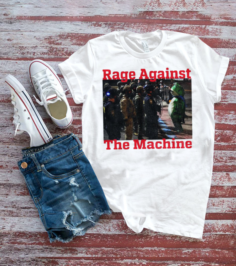 Rage Against The Machine Portland Frog Protest T-Shirt