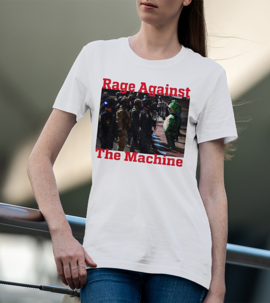 Rage Against The Machine Portland Frog Protest T-Shirt
