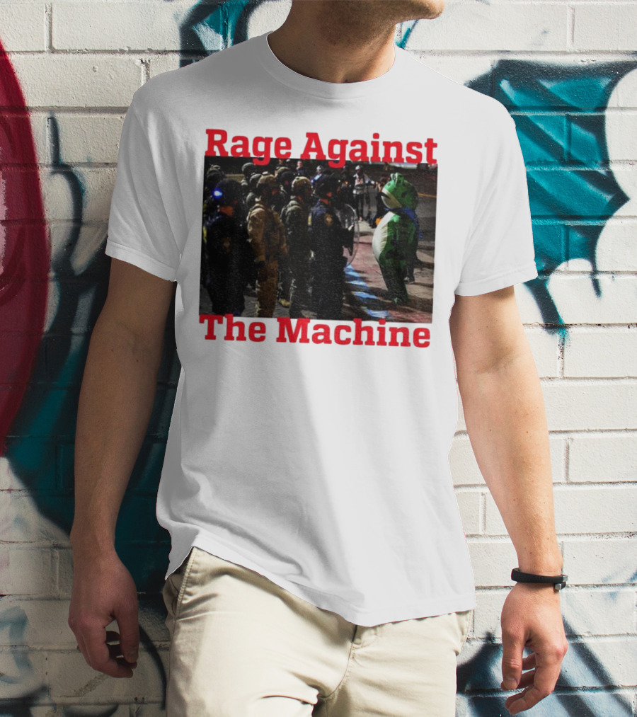 Rage Against The Machine Portland Frog Protest T-Shirt