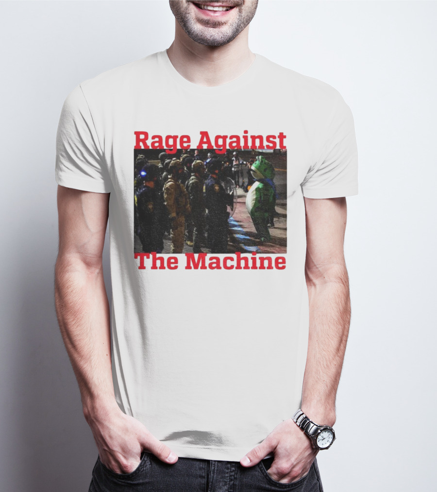 Rage Against The Machine Portland Frog Protest T-Shirt