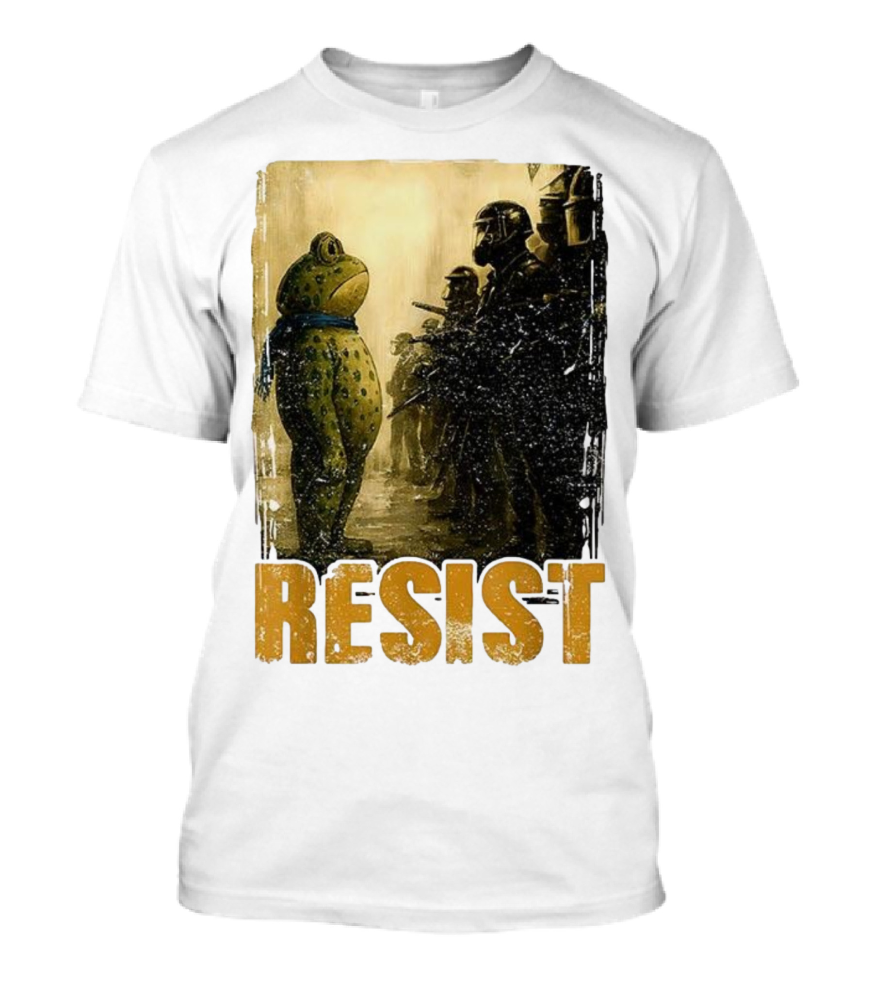 Resist Portland Protest Frog Standoff With Riot Police T-Shirt