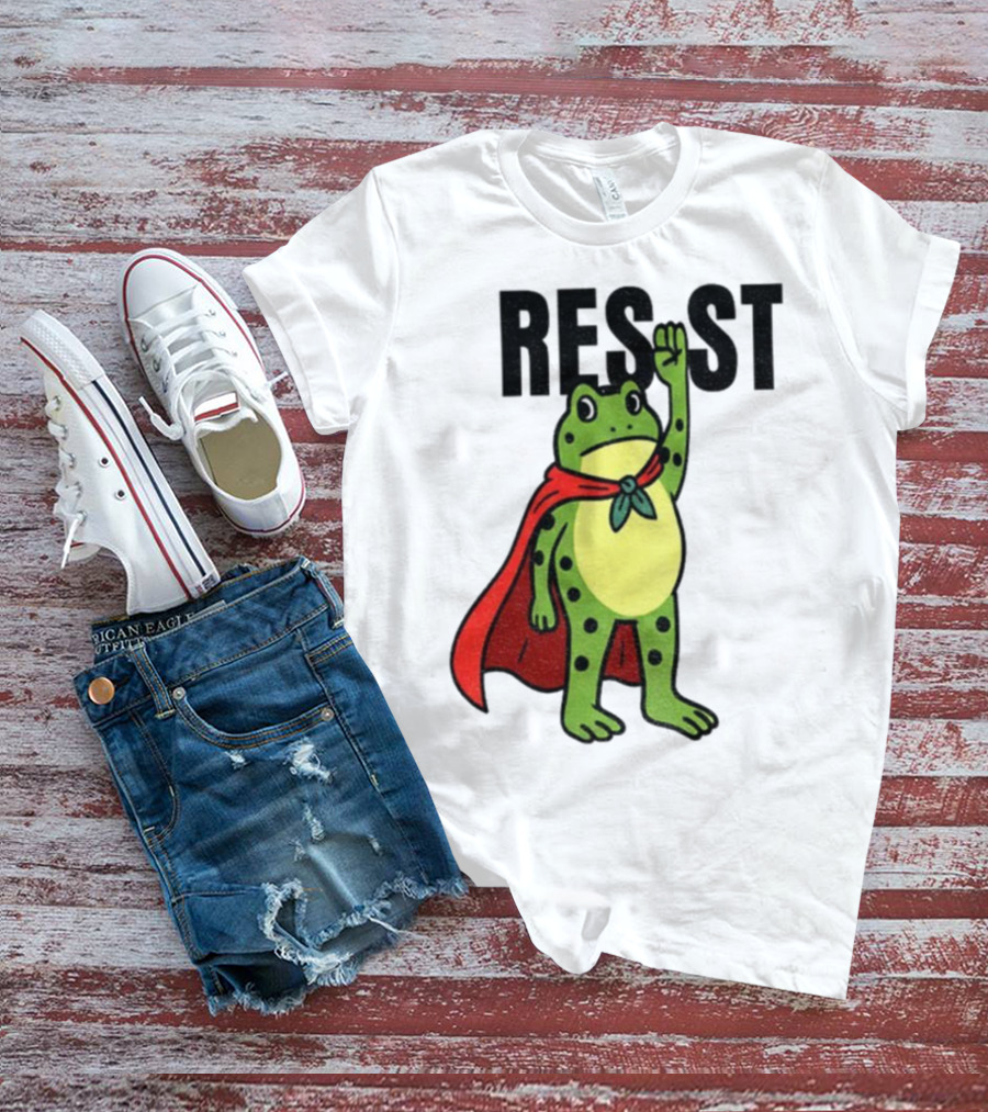 Resist Portland Frog Rage Against Machine Iconic Symbol T-Shirt