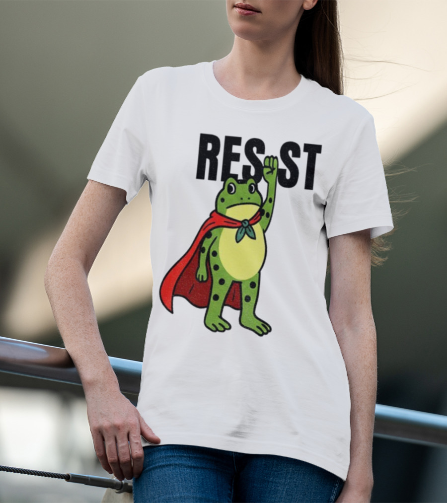 Resist Portland Frog Rage Against Machine Iconic Symbol T-Shirt