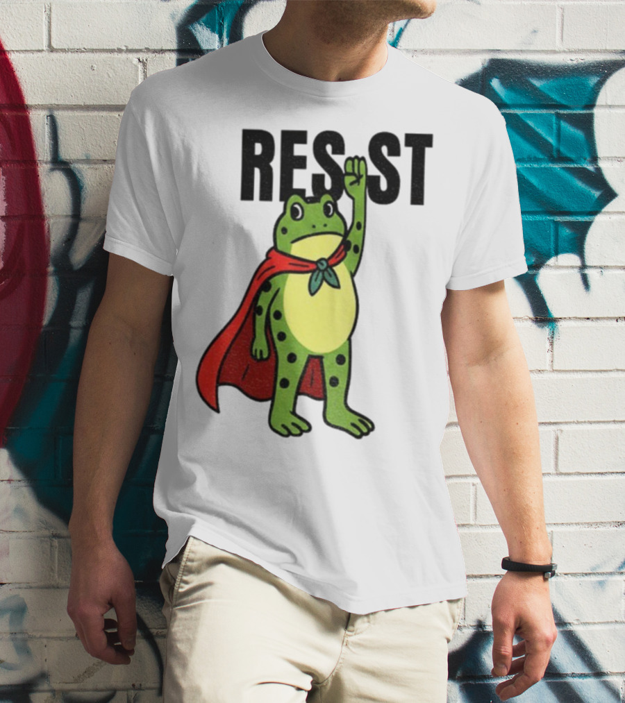 Resist Portland Frog Rage Against Machine Iconic Symbol T-Shirt