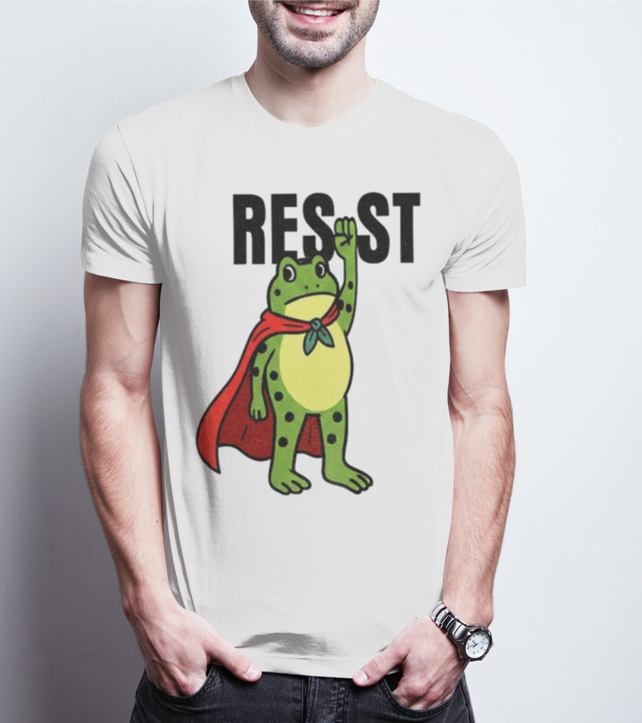 Resist Portland Frog Rage Against Machine Iconic Symbol T-Shirt