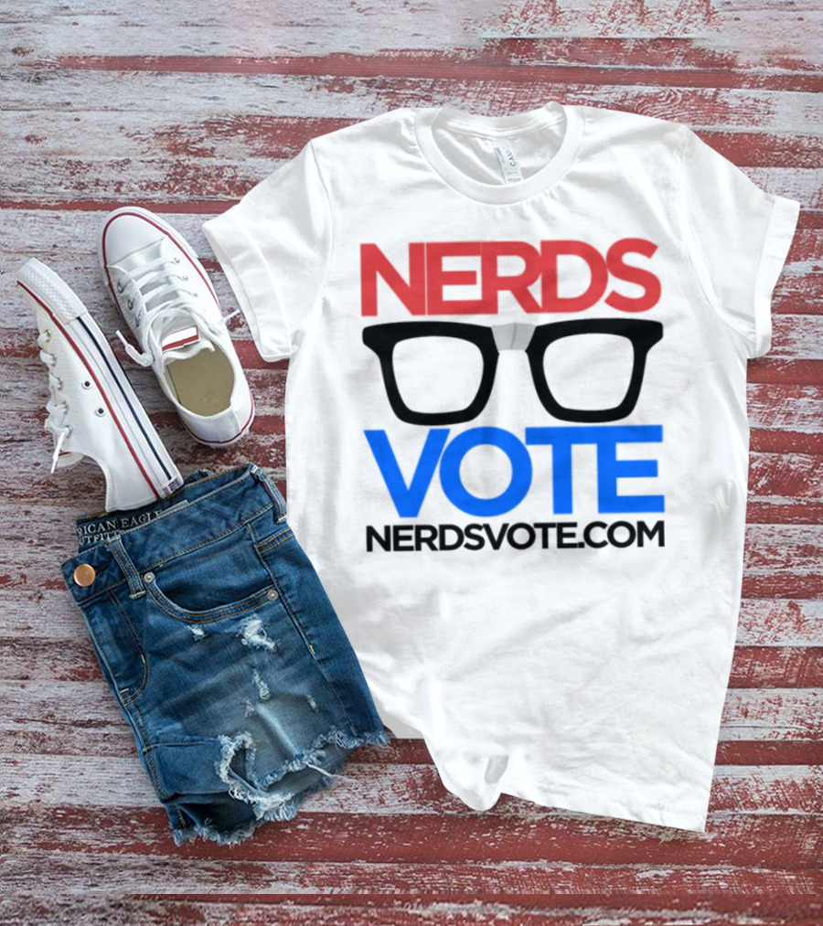 NERDSVOTE Steve Blum Collaboration Nerds Vote Initiative T-Shirt