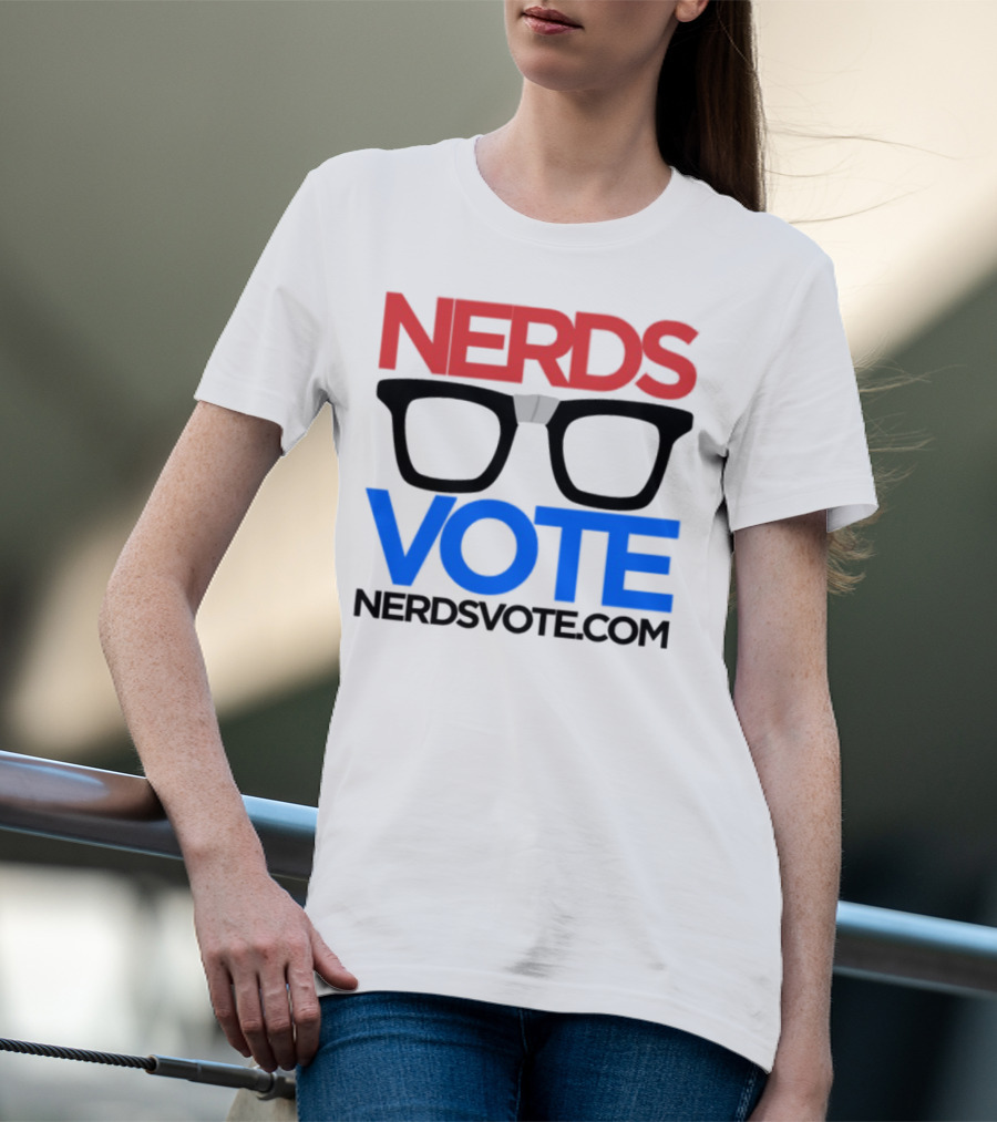 NERDSVOTE Steve Blum Collaboration Nerds Vote Initiative T-Shirt
