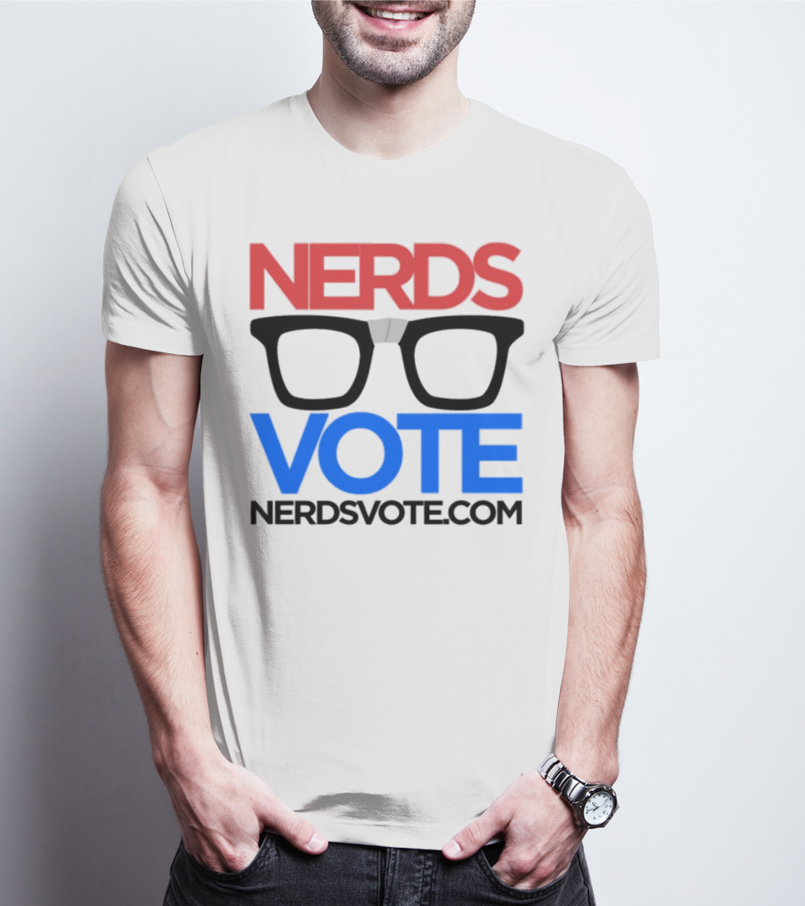 NERDSVOTE Steve Blum Collaboration Nerds Vote Initiative T-Shirt