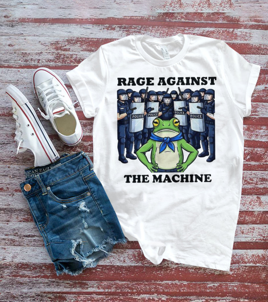 Rage Against The Machine Frog Police Standoff T-Shirt