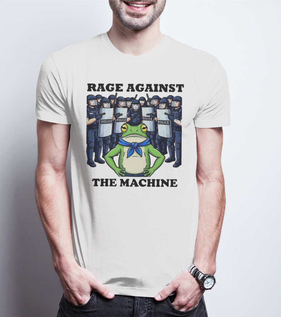 Rage Against The Machine Frog Police Standoff T-Shirt