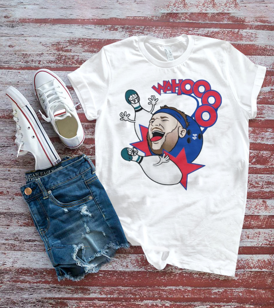 Wahooo Bowling Philadelphia Eagles New York Giants Football Face Off T-Shirt