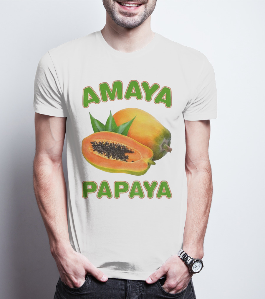 Amaya Papaya Fresh Tropical Fruit Slice T-Shirt