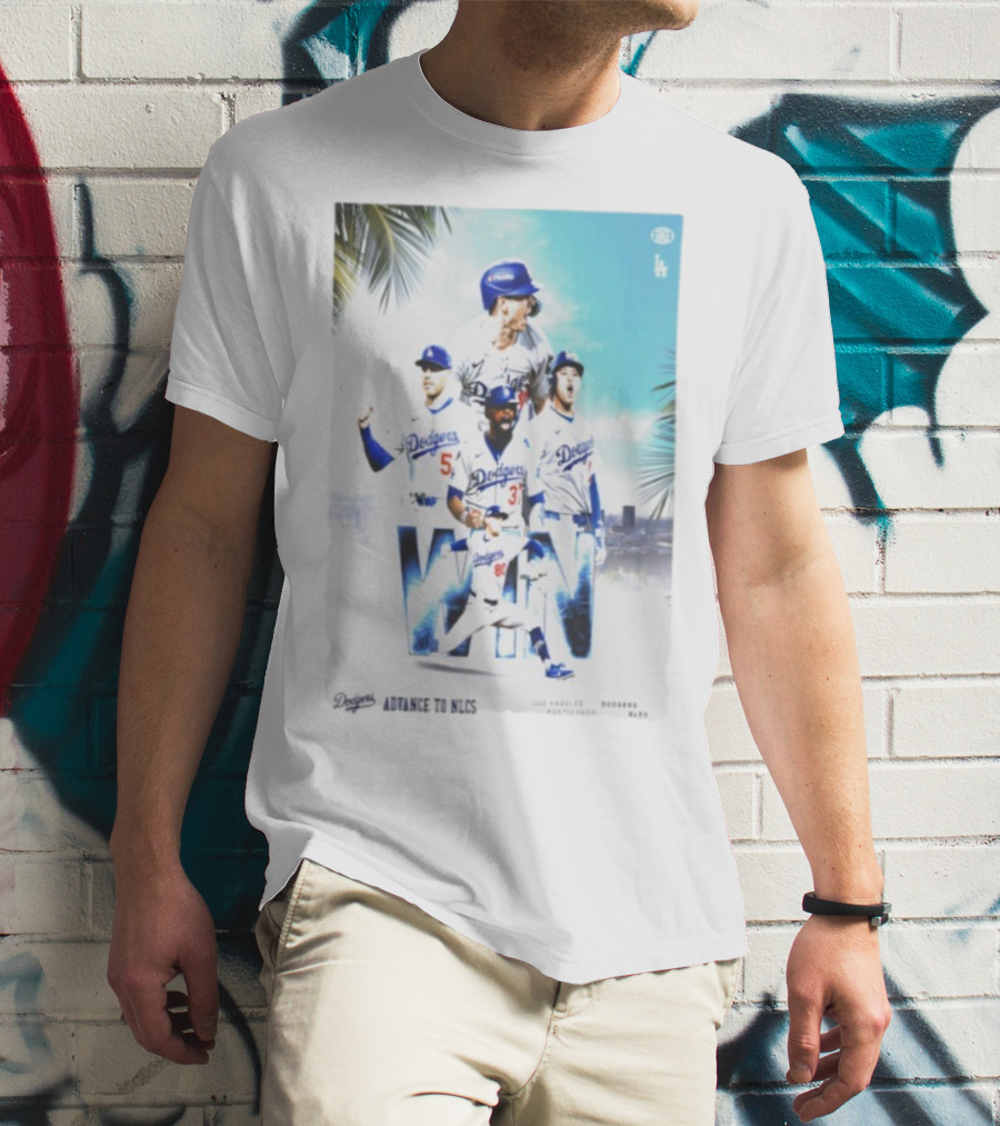Los Angeles Dodgers Advance To 2025 NLCS Victory Celebration T-Shirt