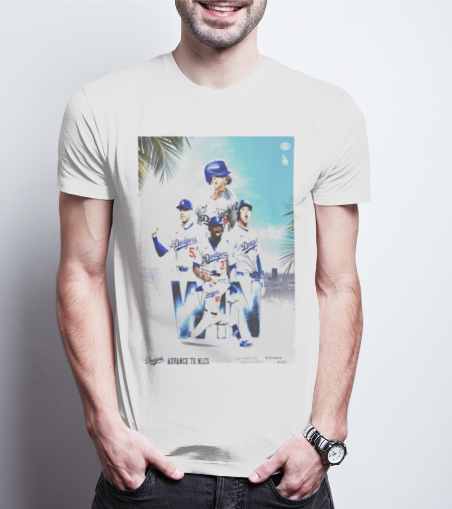 Los Angeles Dodgers Advance To 2025 NLCS Victory Celebration T-Shirt