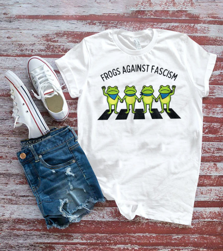 Frogs Against Fascism Anti Fascism Abolish ICE Portland Protest T-Shirt