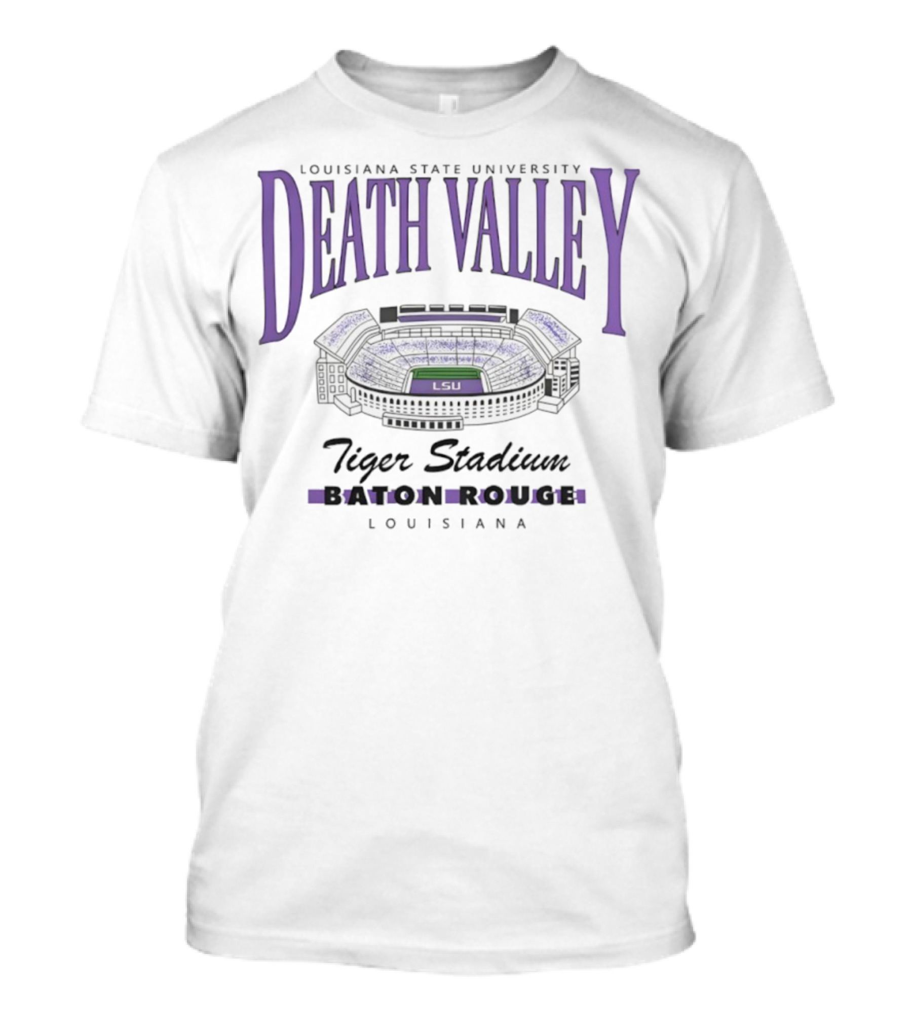 Louisiana State University Death Valley Tiger Stadium Baton Rouge LSU Vintage Classics T-Shirt
