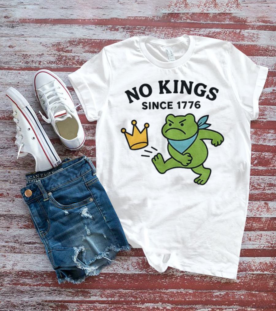Portland Frog Protest No Kings Since 1776 T-Shirt