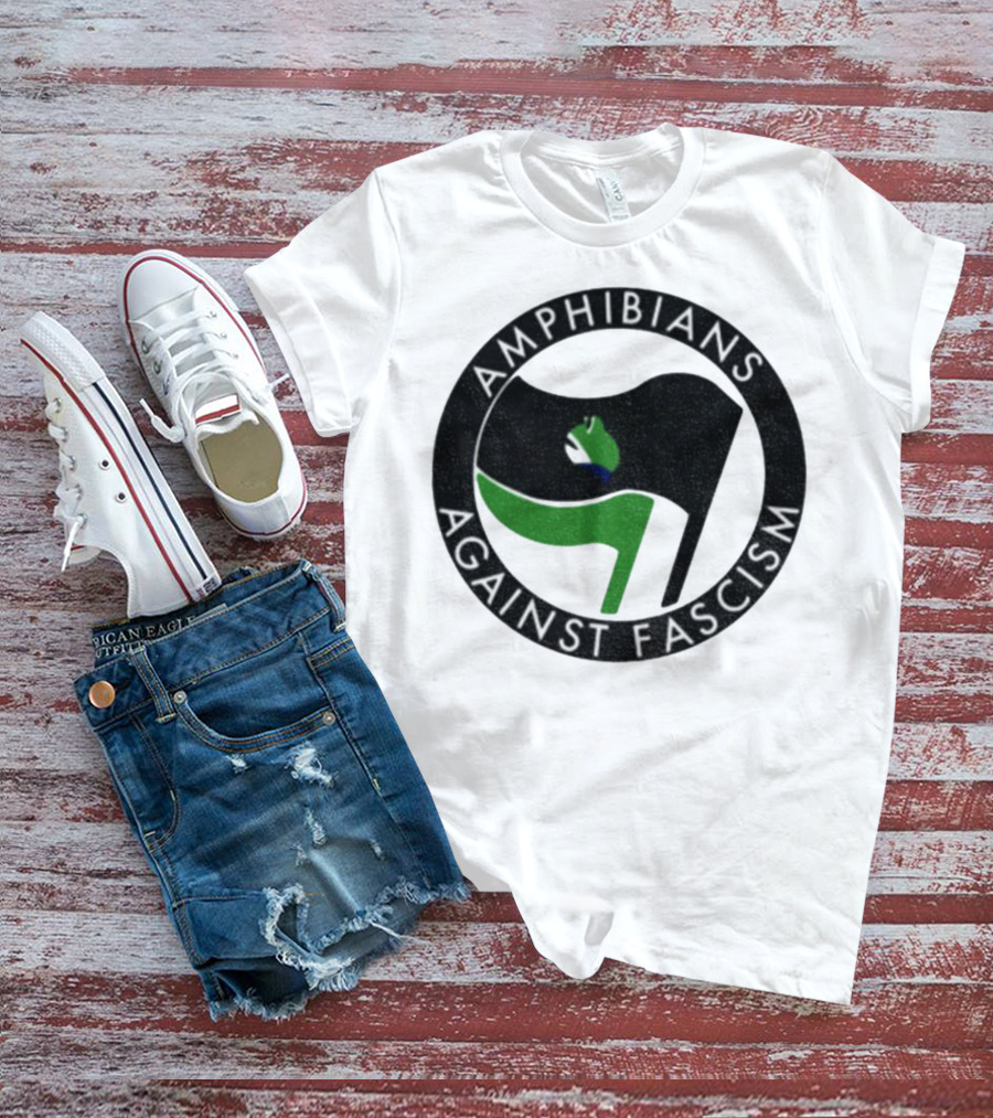 Amphibians Against Fascism Portland Frogs Antifa T-Shirt
