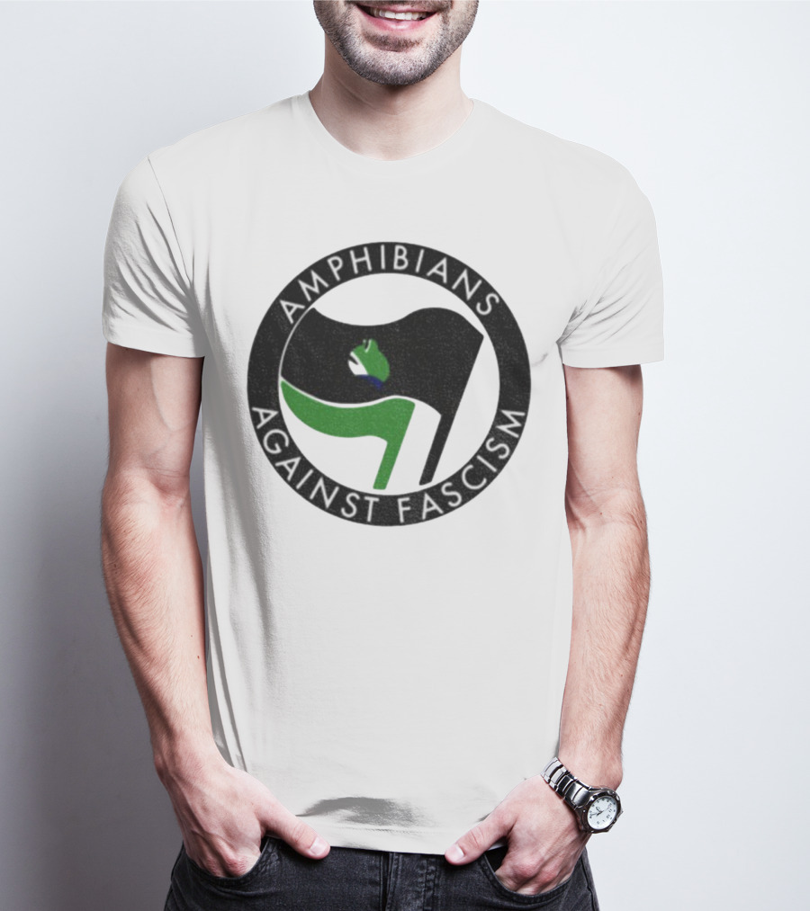 Amphibians Against Fascism Portland Frogs Antifa T-Shirt