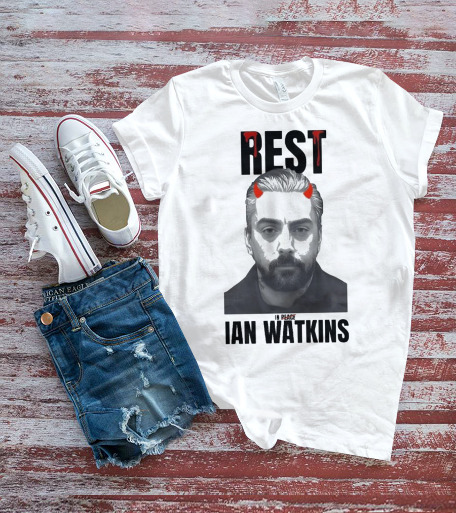 Rest In Peace Ian Watkins Devil Horns Image T-Shirt