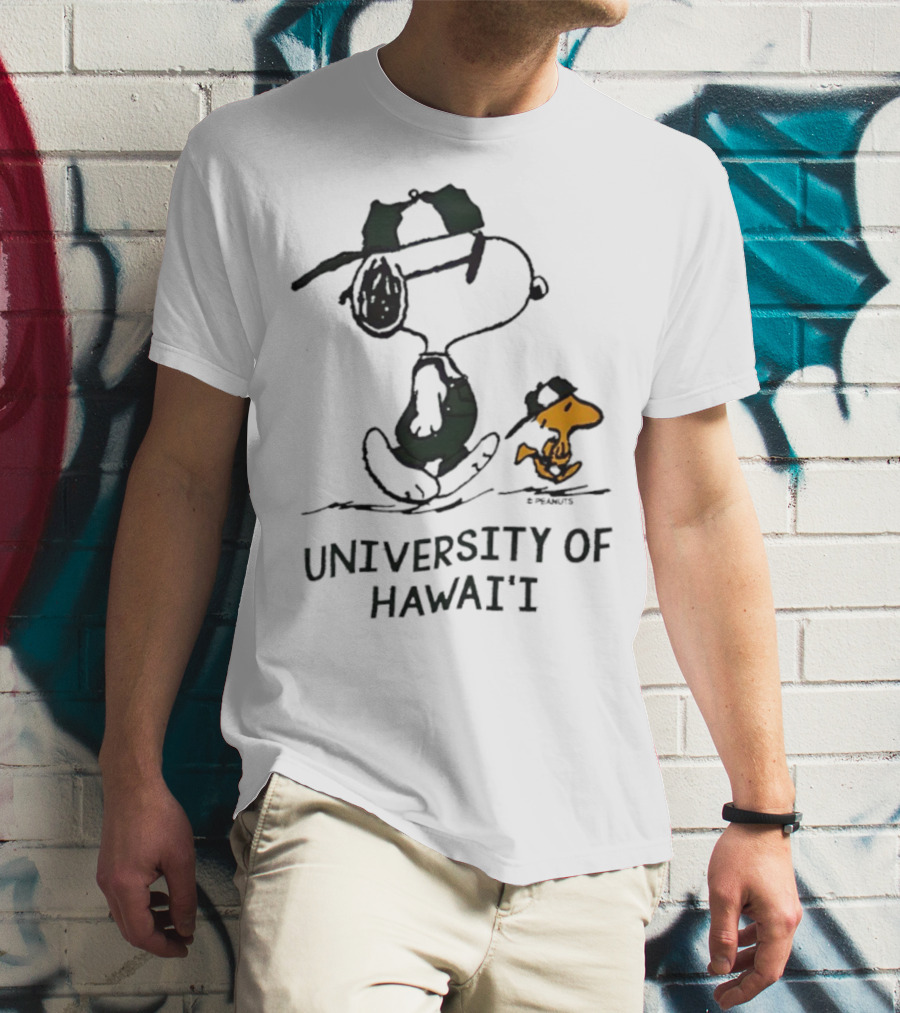 Snoopy And Woodstock University Of Hawai'i Adventure T-Shirt