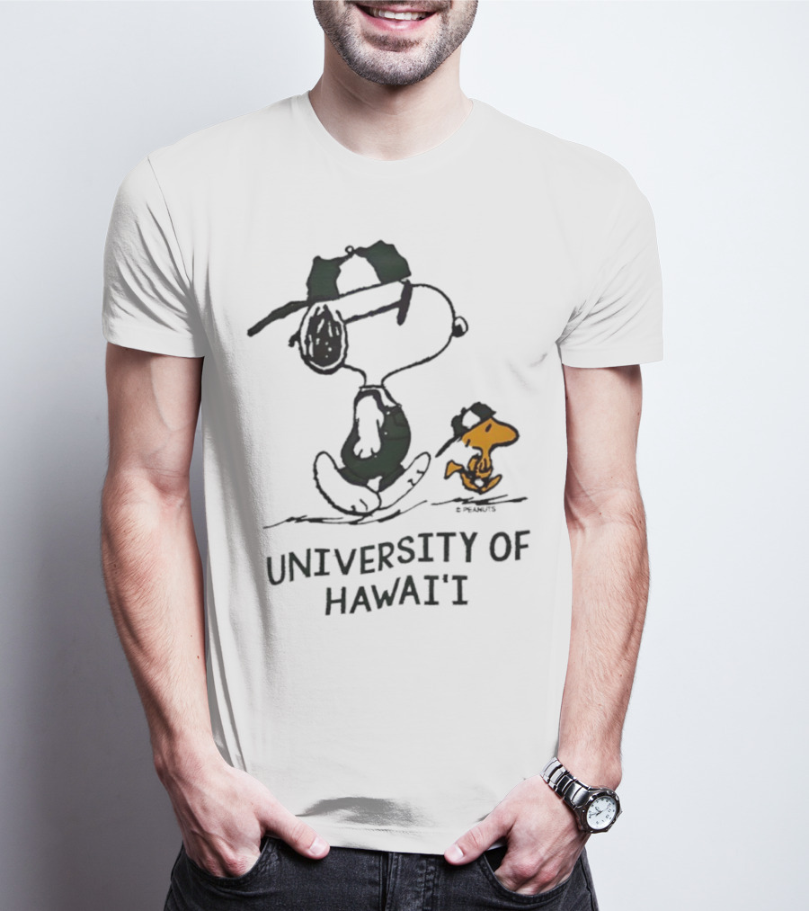 Snoopy And Woodstock University Of Hawai'i Adventure T-Shirt