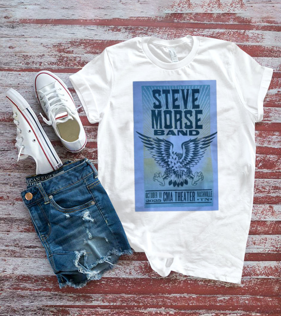 Steve Morse Band CMA Theater Nashville TN October 10 2025 Eagle Design T-Shirt