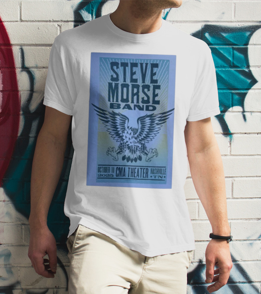 Steve Morse Band CMA Theater Nashville TN October 10 2025 Eagle Design T-Shirt