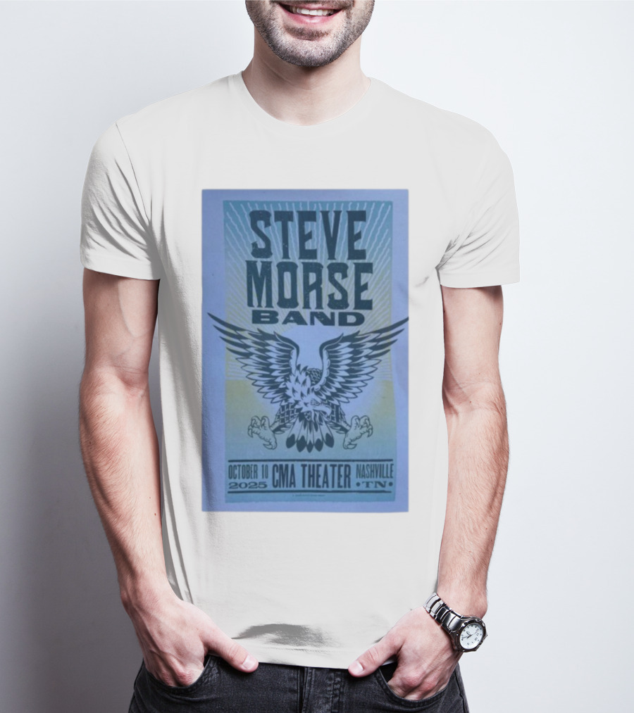 Steve Morse Band CMA Theater Nashville TN October 10 2025 Eagle Design T-Shirt
