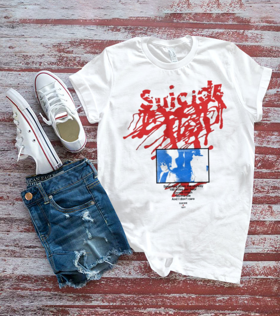 Suicide USA Rocket 1977 Speeding Down Skyway 100 Miles Per Hour Gonna Crash T-Shirt
