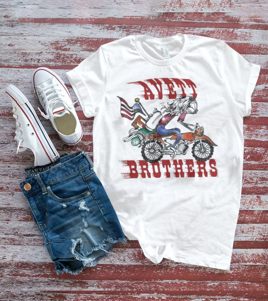 Avett Brothers Motorcycle American Flag Rider T-Shirt