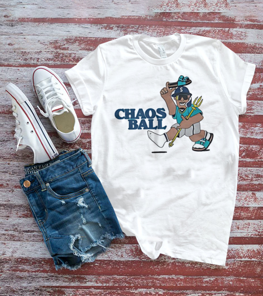 Trillblazin Chaos Ball Seattle Mariners Mascot Design T-Shirt