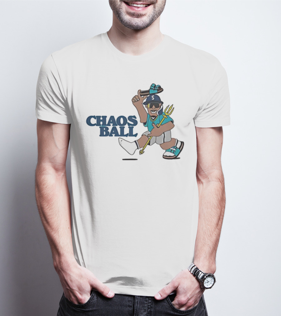 Trillblazin Chaos Ball Seattle Mariners Mascot Design T-Shirt