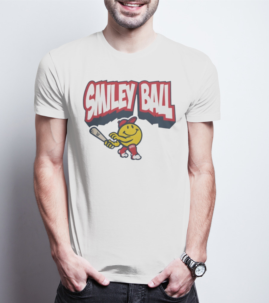 Worcester Red Sox Smiley Ball Baseball Character T-Shirt