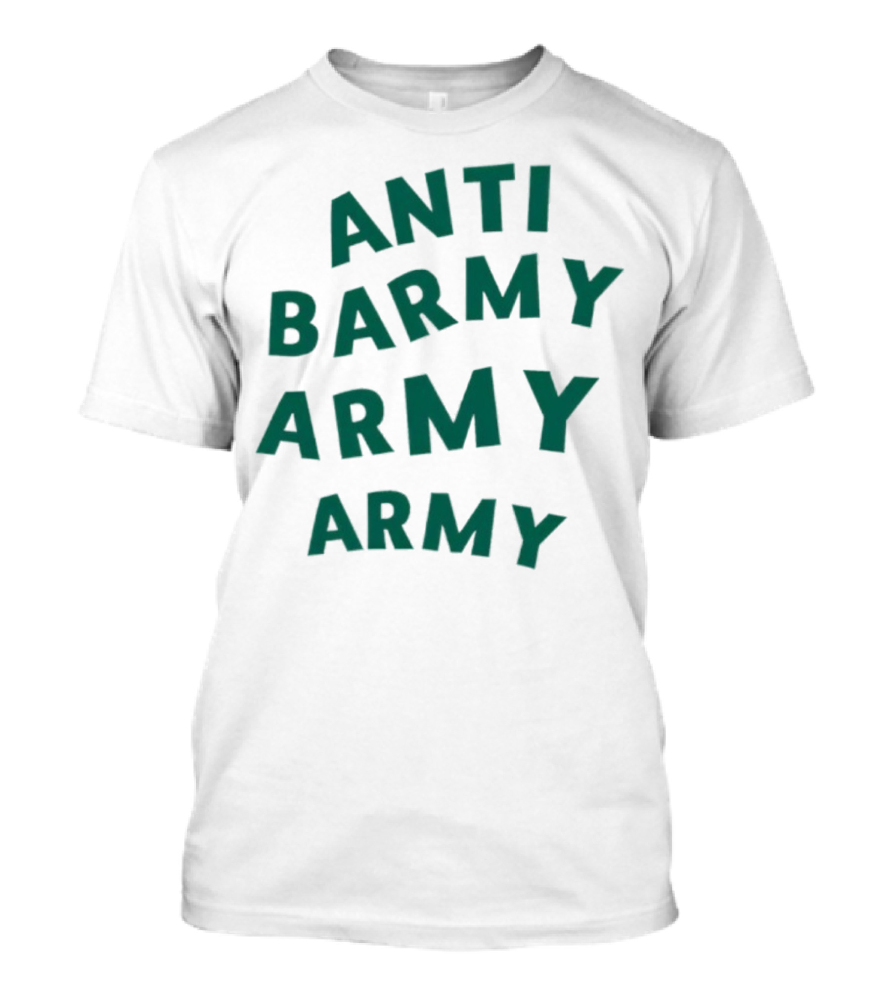 Anti Barmy Army Text Graphic T-Shirt