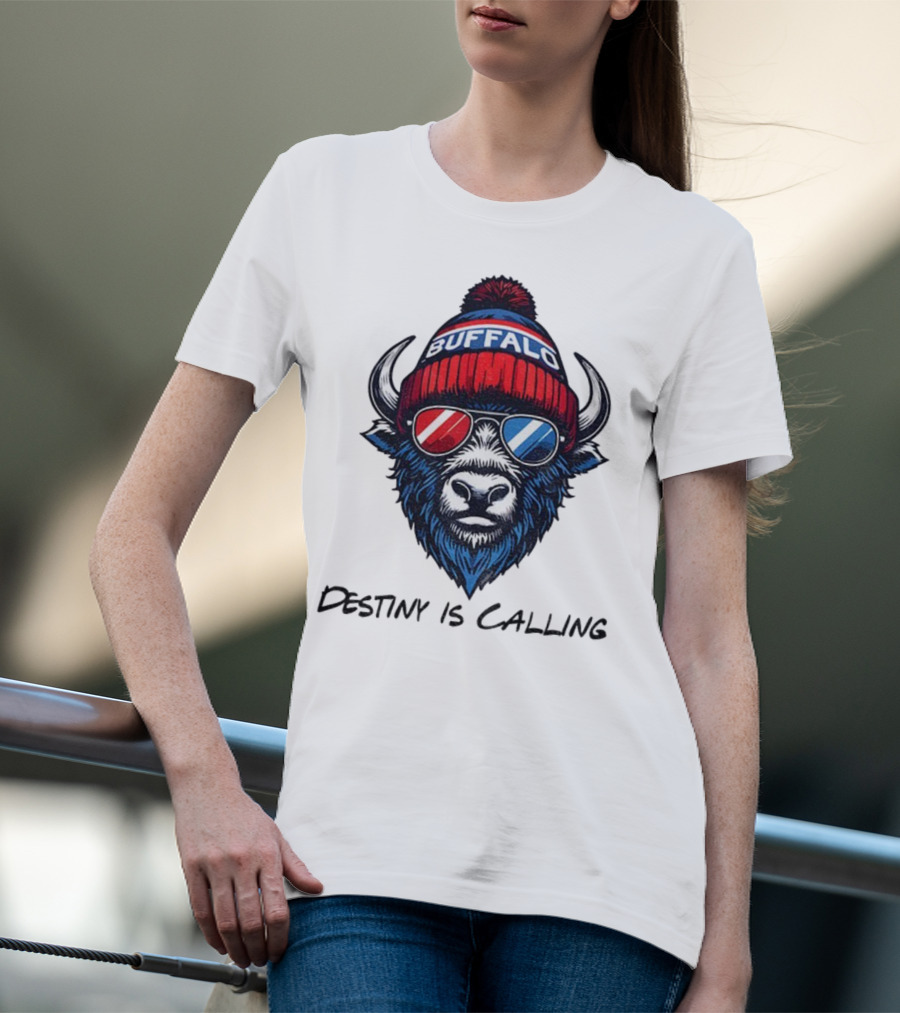 Buffalo Bills Destiny Is Calling 2025 NFL Football Mascot T-Shirt