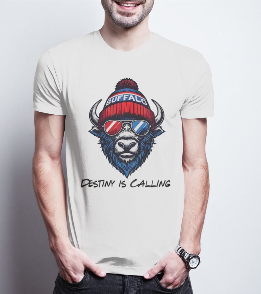 Buffalo Bills Destiny Is Calling 2025 NFL Football Mascot T-Shirt
