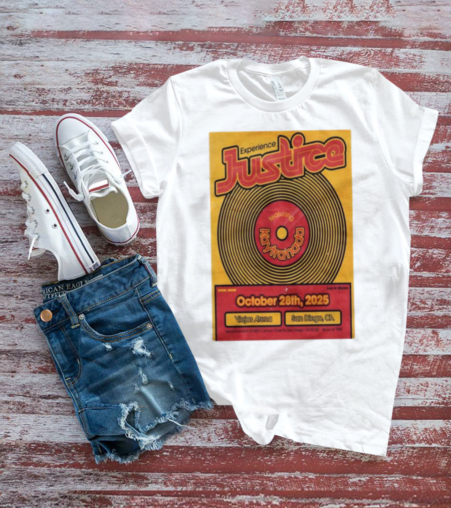 Experience Justice Featuring Kaytranada Live In Stereo October 28th 2025 Viejas Arena San Diego CA T-Shirt