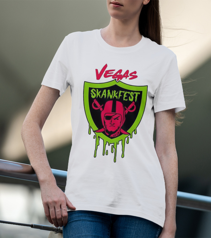 Vegas Skankfest Raiders Inspired Emblem T-Shirt