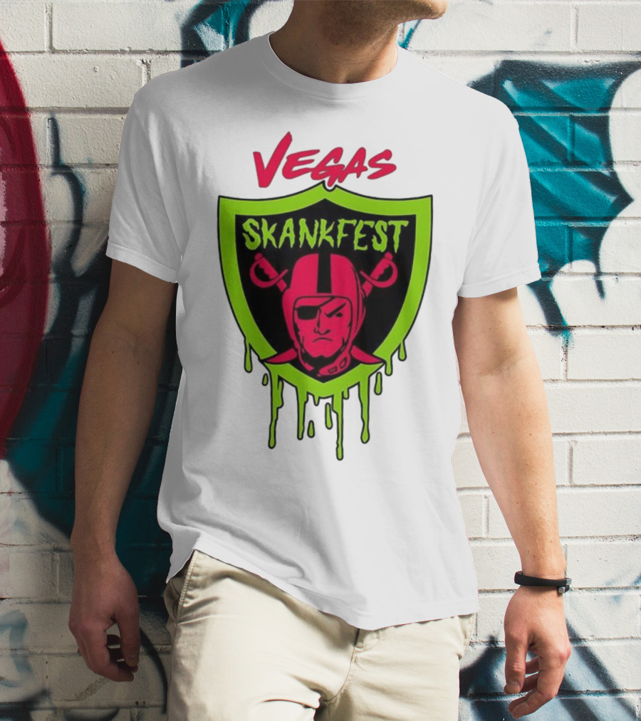 Vegas Skankfest Raiders Inspired Emblem T-Shirt