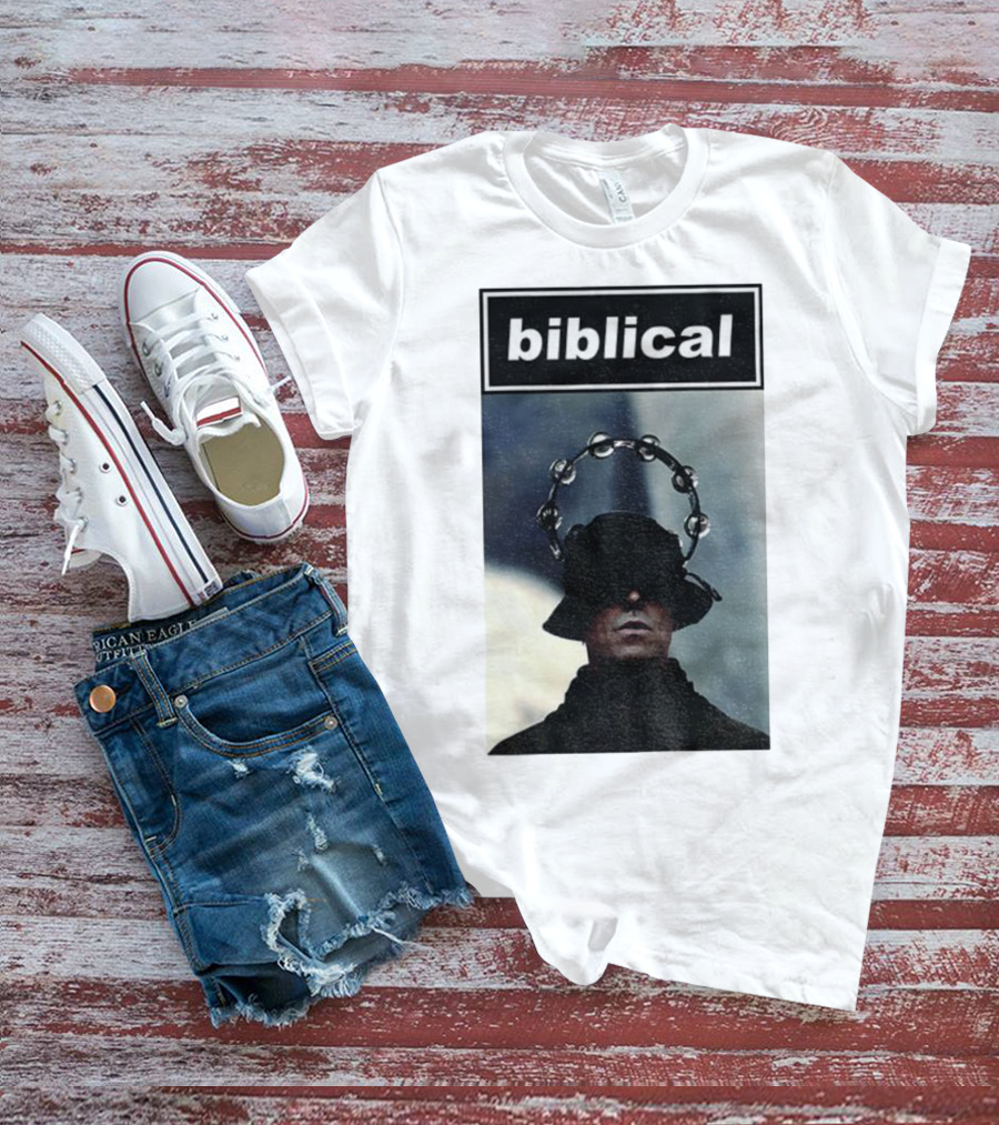 Biblical Liam Gallagher Tambourine Oasis Concert Music Lovers T-Shirt